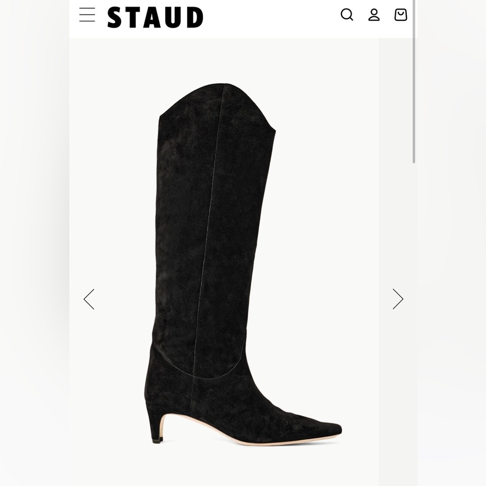 NWT STAUD Wally Western Suede Boots